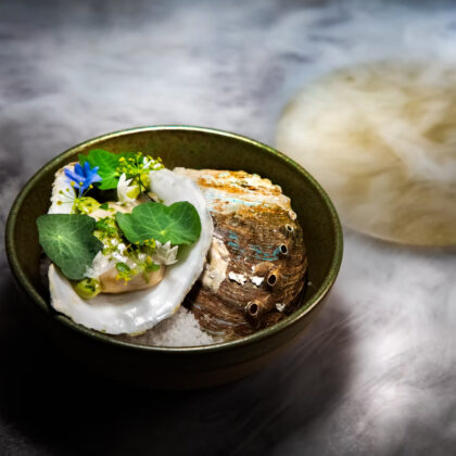 intricate fine dining dish from Arbor, best fine dining restaurants in Hong kong
