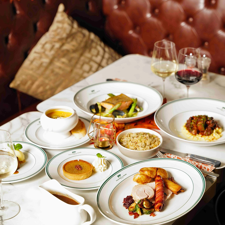 table set up with dishes at feather and bone, meat shop butchers in sai ying pun, feather and bone syp hong kong