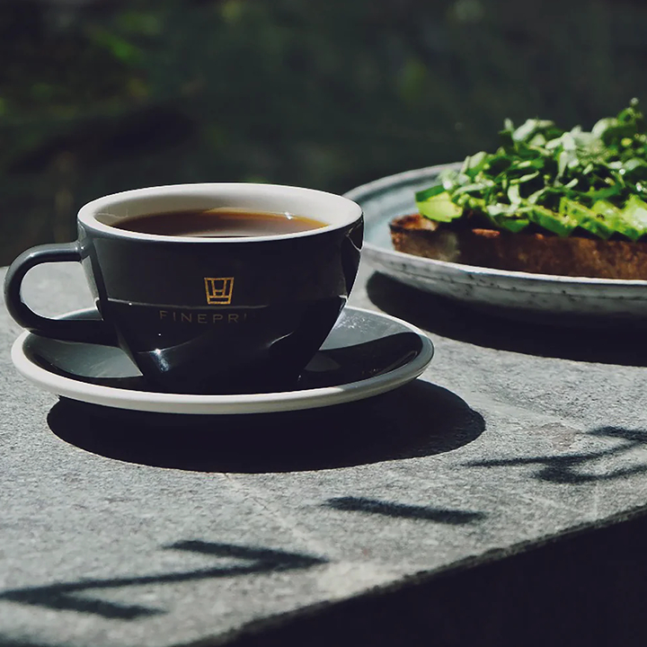 coffee and toast from fineprint in shek tong tsui, hong kong