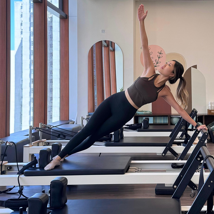 woman at Latte Pilates, hong kong reformer pilates group private class hk